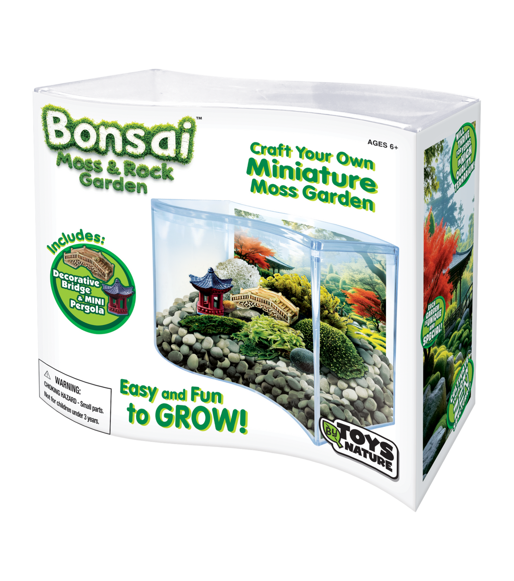 Bonsai Moss & Rock Garden Wave Terrarium