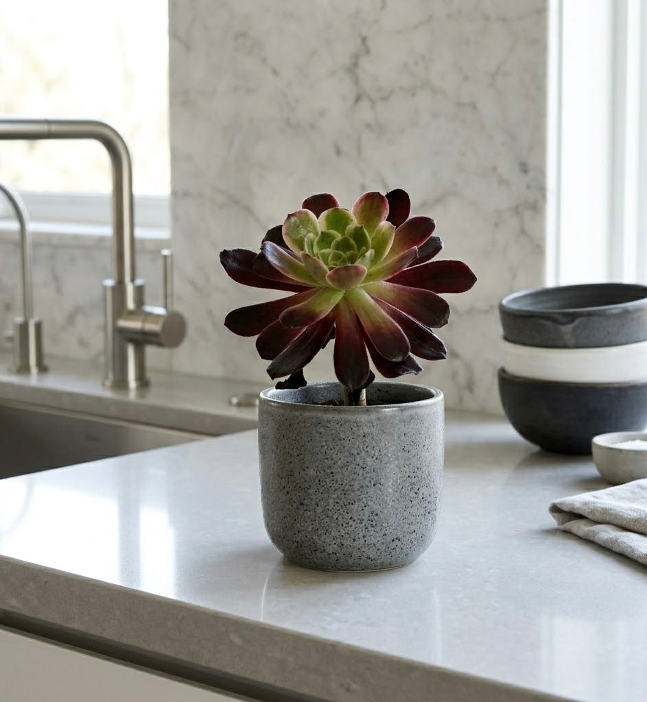 Aeonium Succulent Plant: Rose-like Rosettes, Striking Foliage, Elegant Home Decor