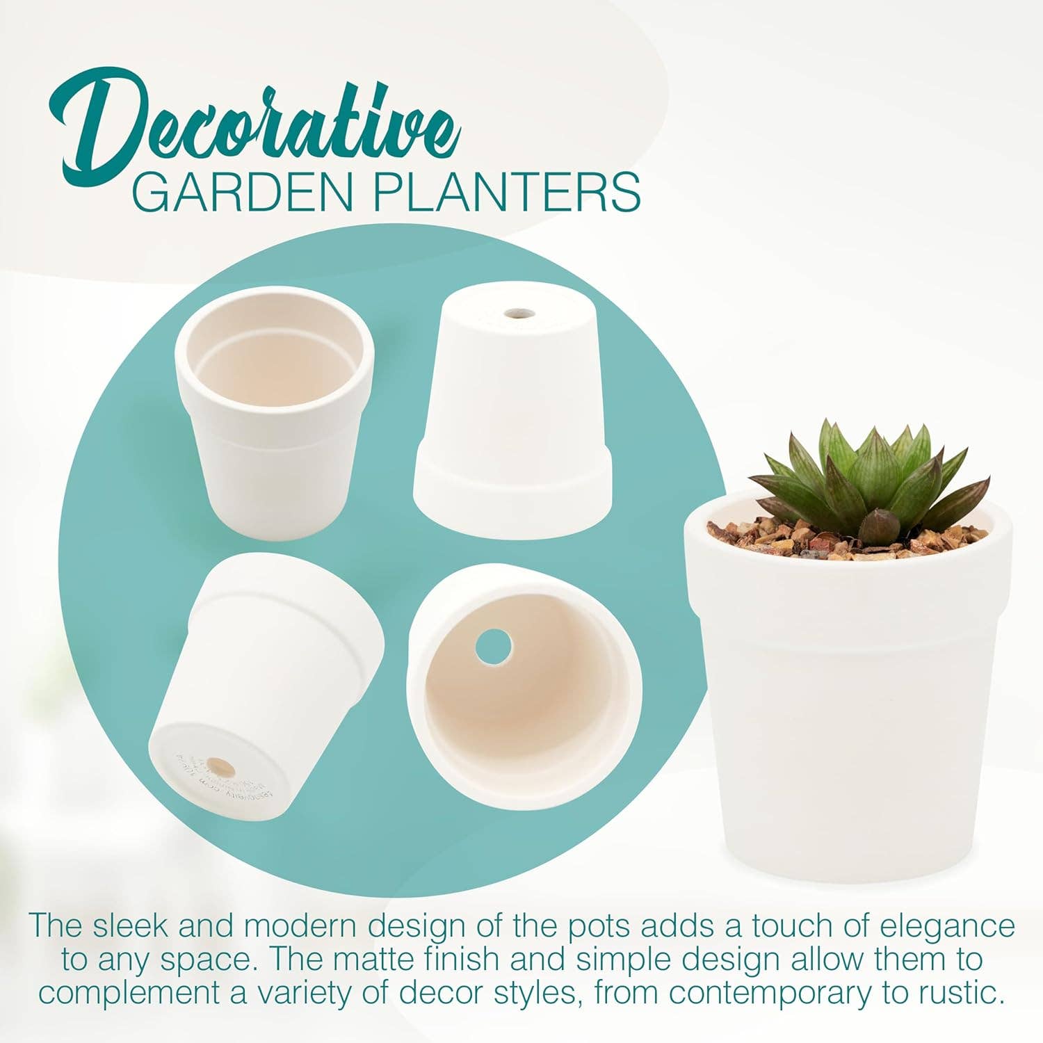 12-pcs Ceramic Flower Pot - Mini Terracotta, Small Clay Pots for Plants, Paintable Flower Pots for Kids