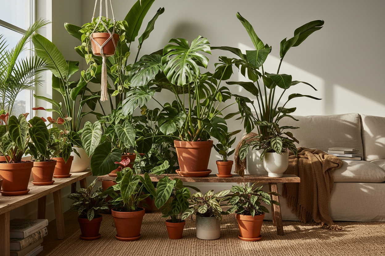 Indoor Tropical Plants Banner
